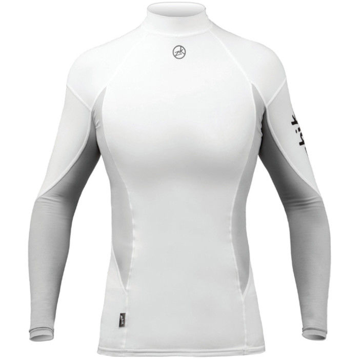 トップス jejks 2021 Zhik Womens Long Sleeve Spandex Top CRISP WHITE TOP61W